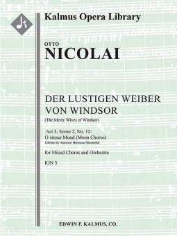 Las alegres comadres de Windsor: Acto 3, Escena 2, No. 12: O Suesser Mond 