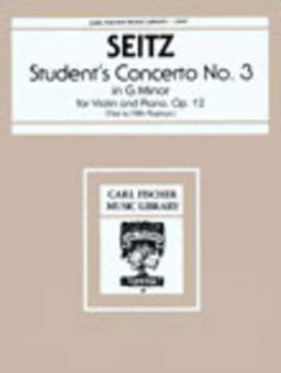 Student's Concerto No. 3 G Minor Op. 12 