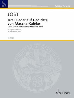 3 Lieder sobre poemas de Mascha Kaléko Download