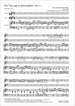 Ein Tag sagt es dem anderen MWV C 1 Standard