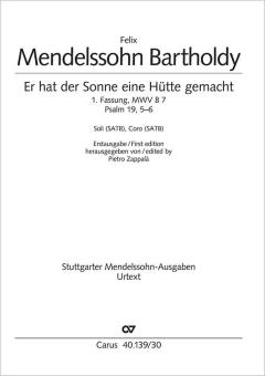 Er hat der Sonne eine Hütte gemacht (1. Fassung) MWV B 7 Standard