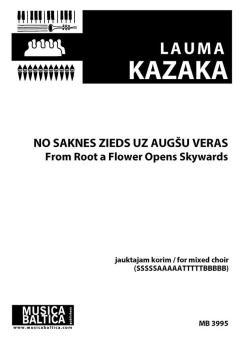 No saknes zieds uz augšu veras 