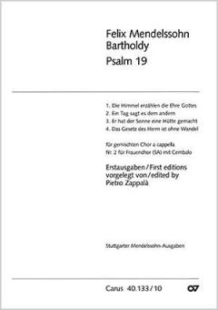 Psalm 19 'Die Himmel erzählen' 