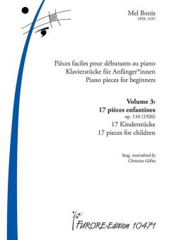 Piezas para piano para principiantes Vol. 3: 17 piezas para niños 