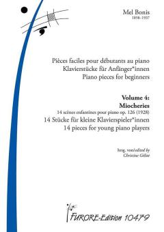 Piezas para piano para principiantes Vol. 4: 14 piezas para pequeños pianistas 