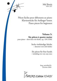 Piezas para piano para principiantes Vol. 5: 6 piezas para cuatro manos 