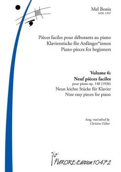 Piezas para piano para principiantes Vol. 6: 9 piezas fáciles para piano 