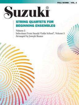 String Quartets for Beginning Ensembles Vol. 3 