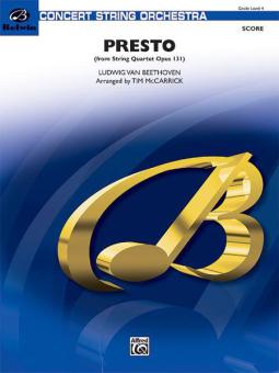 Presto from String Quartet Op. 131 