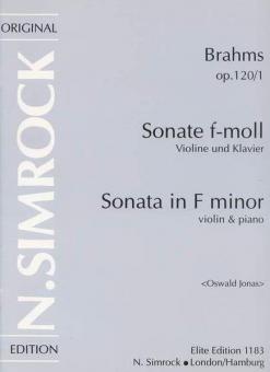 Sonata In F Minor Op. 120/1 