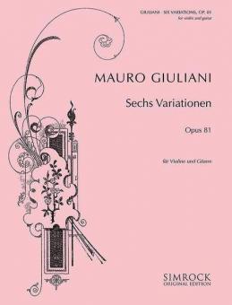 Six Variations In A Major Op. 81 