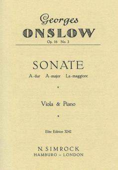 Sonata In A Major op. 16/3 