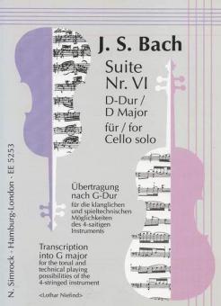 Suite No. 6 In G Major BWV 1012 
