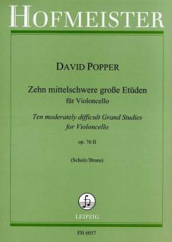 10 moderately difficult Grand Studies for Violoncello 
