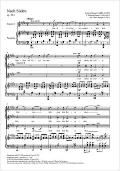 Nach Süden op. 10,1 Standard