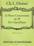 Douze Pièces concertantes pour 3 Flutes Heft 2 