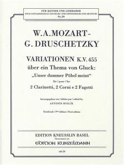 Variations on 'Unser dummer Pobel' K.455 