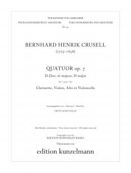 Quartet in D major Op. 7 