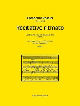 Recitativo ritmato - "Farò come colui che piange e dice" (Dante) 