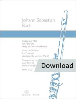 Sonata en sol menor BWV 1020 Download