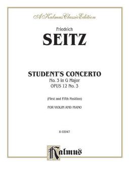 Student's Concerto No. 3 In G Minor, Op. 12 Download