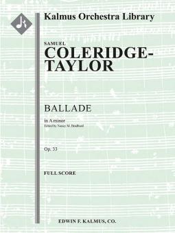 Ballade in A minor, op. 33 