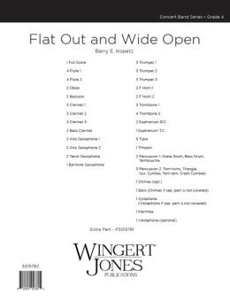 Flat Out and Wide Open 