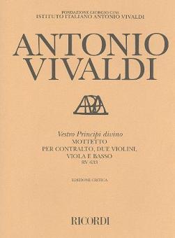 Vestro Principi Divino Motet RV633 Score Critical Edition 