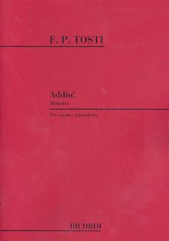 Addio High Voice and Piano (Italian) 