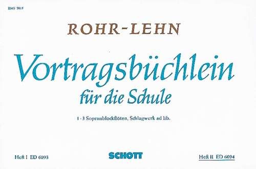Vortragsbüchlein für die Schule 1 