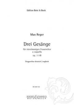 3i Gesänge op. 111B 