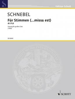 Für Stimmen (... missa est) Standard