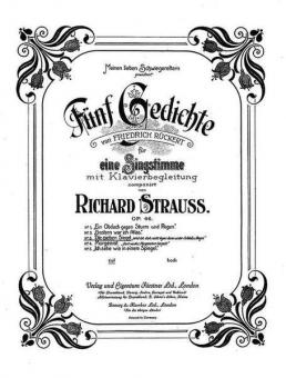 Five Poems by Friedrich Rückert Op. 46/3 