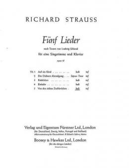 Five Songs to Poems by Ludwig Uhland Op. 47/5 