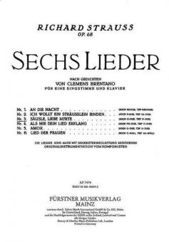 Säusle, liebe Myrthe! (High G Major) Standard