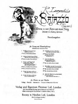 Arie des Bajazzo 