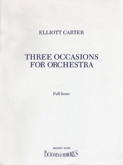Three Occasions for Orchestra 