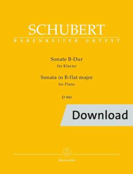 Sonata para piano en si bemol mayor D 960 Download