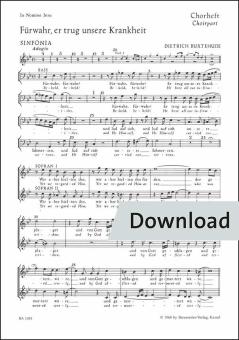 De verdad, soportó nuestra enfermedad BuxWV 31 Download