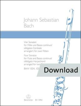 4 Sonatas para flauta y clave bajo continuo/obbligato BWV 1034, 1035, 1030, 1032 Download