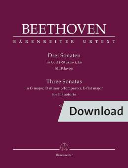 3 Sonatas en Sol, Re ('Tempestad'), Mi bemol op. 31 Download