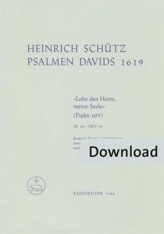 Concierto 'Lobe den Herrn, meine Seele' SWV 39 Download
