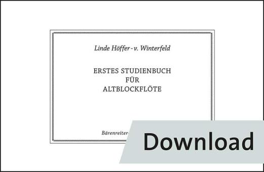 Primer libro de estudio para flauta dulce alto 