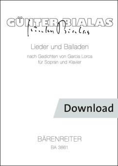 Canciones y baladas basadas en poemas de Federicio García Lorca Download