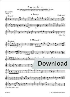 Segunda suite basada en danzas del libro de música de Leopold Mozart para Wolfgang 