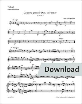 Concierto grosso en fa mayor op. 6/9 HWV 327 Download