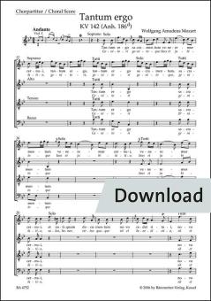 Tantum ergo KV 142 (Apéndice 186d) Download