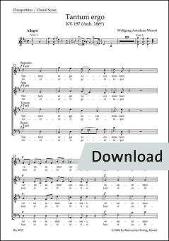 Tantum ergo KV 197 (Apéndice 186e) Download