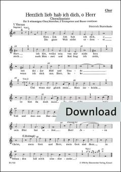 Herzlich lieb hab ich dich, o Herr Download