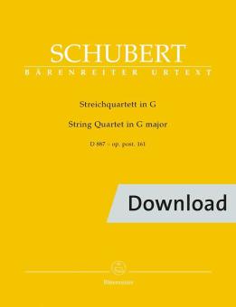 Cuarteto de cuerda en sol mayor op. Exponer. 161 D 887 Download